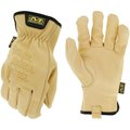 Mechanix Wear Driver Gloves, L, 10 in L, Keystone Thumb, Elastic Cuff, Leather, Tan LDCW-75-010